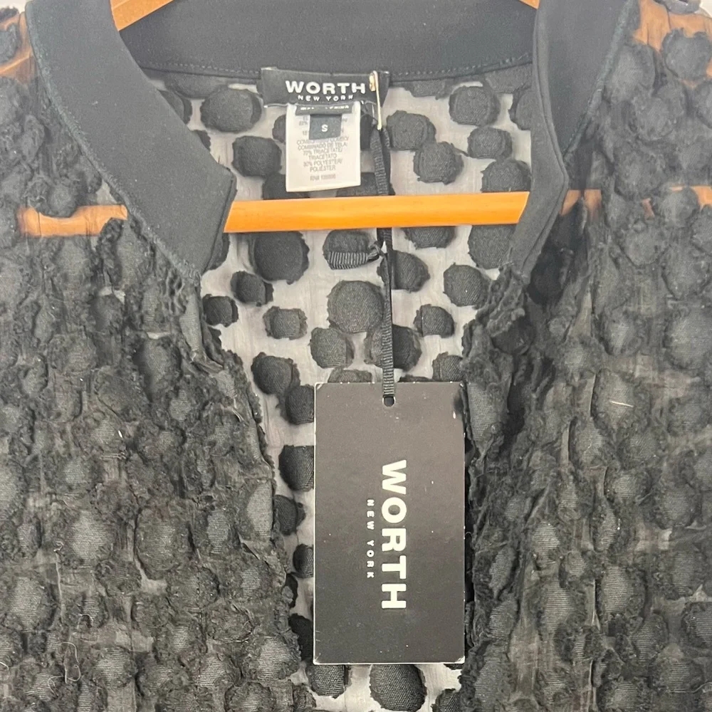 Worth New York Bomber Tie Waist Jacket - Picture 3 of 6